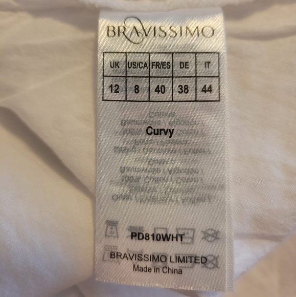 White eyelet dress Bravissimo US 8 - Picture 4 of 10